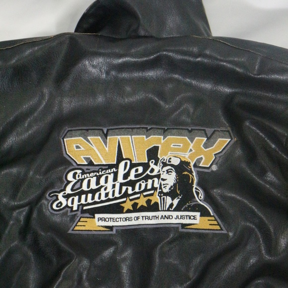 VTG AVIREX American Eagle Squadron  Bomber Jacket Sz XL Men - Picture 7 of 7